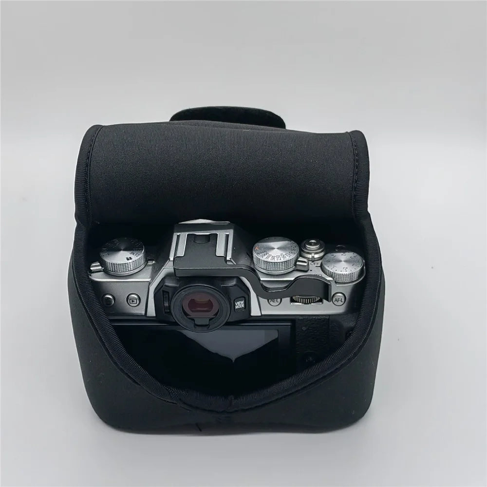 Camera Insert Bag for Fujifilm X-T30 III / X-T30 II / X-T30 / X-T20 / X-T10 Neoprene Quick Access Pouch - Black - 3