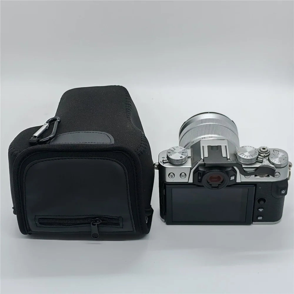 Camera Insert Bag for Fujifilm X-T30 III / X-T30 II / X-T30 / X-T20 / X-T10 Neoprene Quick Access Pouch - Black - 4