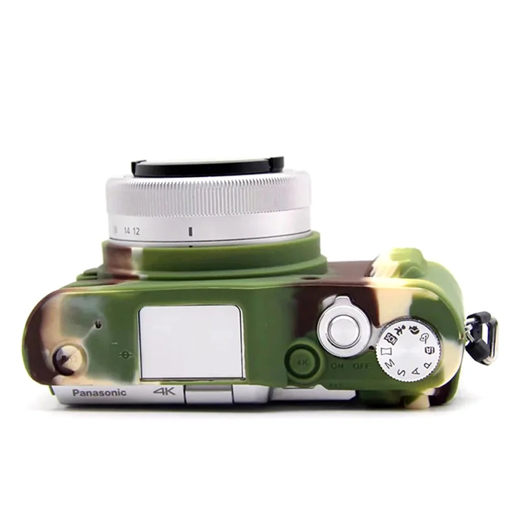 For Panasonic GF9 / GF10 Digital Camera Flexible Silicone Protective Case Anti-scratch Anti-drop Cover - Camouflage - 3