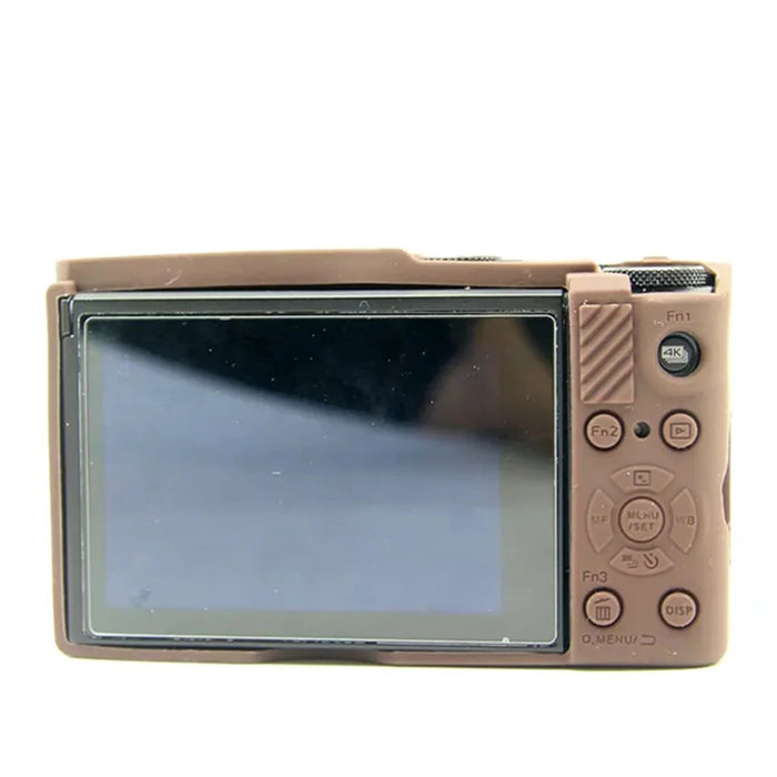 For Panasonic LX10 Soft Silicone Protective Case Digital Camera Anti-scratch Anti-drop Cover - Coffee - 3