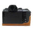 PU Leather Camera Bottom Case for Fujifilm X-S10, Anti-scratch Half Body Cover with Battery Opening - Brown - 3