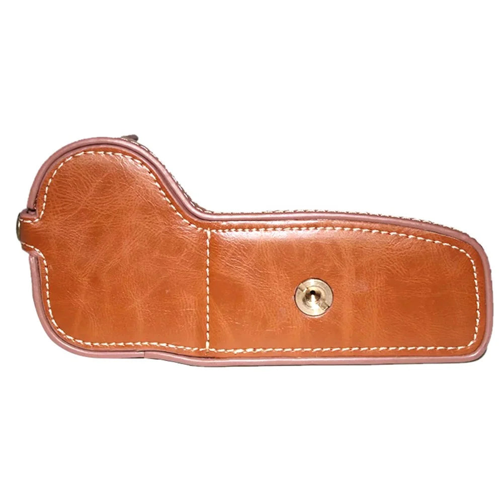 For Canon EOS 6D Mark II / EOS 6D PU Leather Bottom Cover Half Body Protective Camera Case with Battery Opening - Brown - 4
