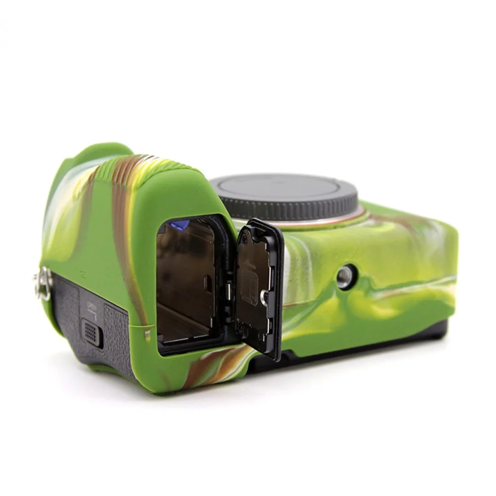 Silicone Case for Sony A7IV / A74 / A7M4 / A7M5 Digital Camera, Dust-proof Anti-scratch Protective Camera Cover - Camouflage - 2