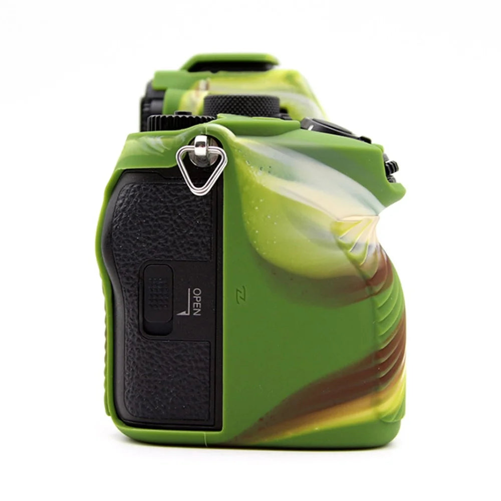 Silicone Case for Sony A7IV / A74 / A7M4 / A7M5 Digital Camera, Dust-proof Anti-scratch Protective Camera Cover - Camouflage - 4