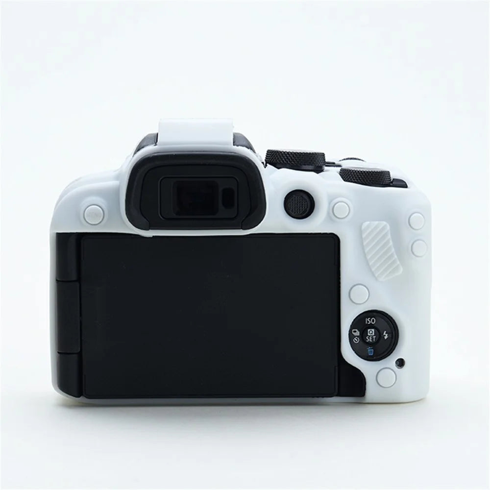 Soft Silicone Skin Case for Canon EOS R10 Camera, Anti-scratch Dust-proof Protective Cover - White - 2