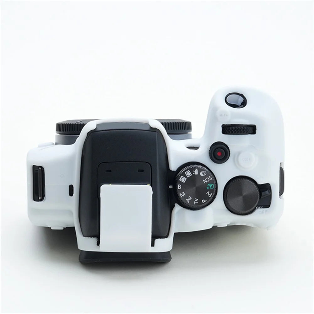 Soft Silicone Skin Case for Canon EOS R10 Camera, Anti-scratch Dust-proof Protective Cover - White - 6