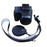 PU Leather Camera Case Bag for Canon EOS R10, Battery Opening Design Protective Cover with Lens Pouch and Strap - Black - 1