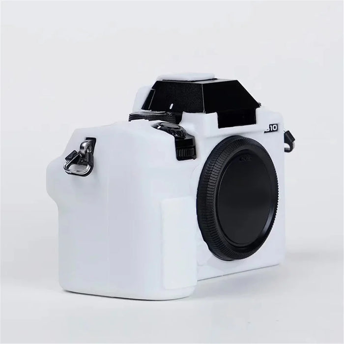 Silicone Skin Case for Fujifilm X-S10 Camera, Anti-drop Digital Camera Body Cover Protector - White - 3