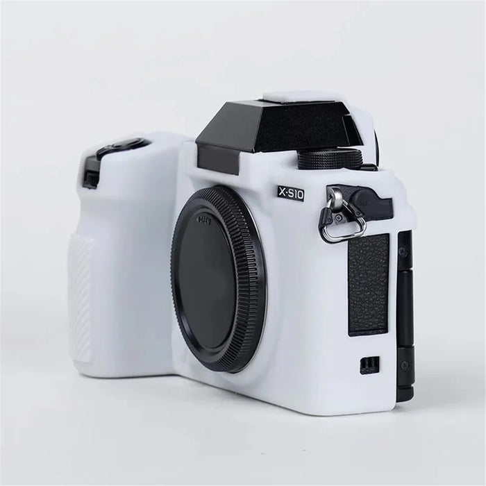 Silicone Skin Case for Fujifilm X-S10 Camera, Anti-drop Digital Camera Body Cover Protector - White - 4