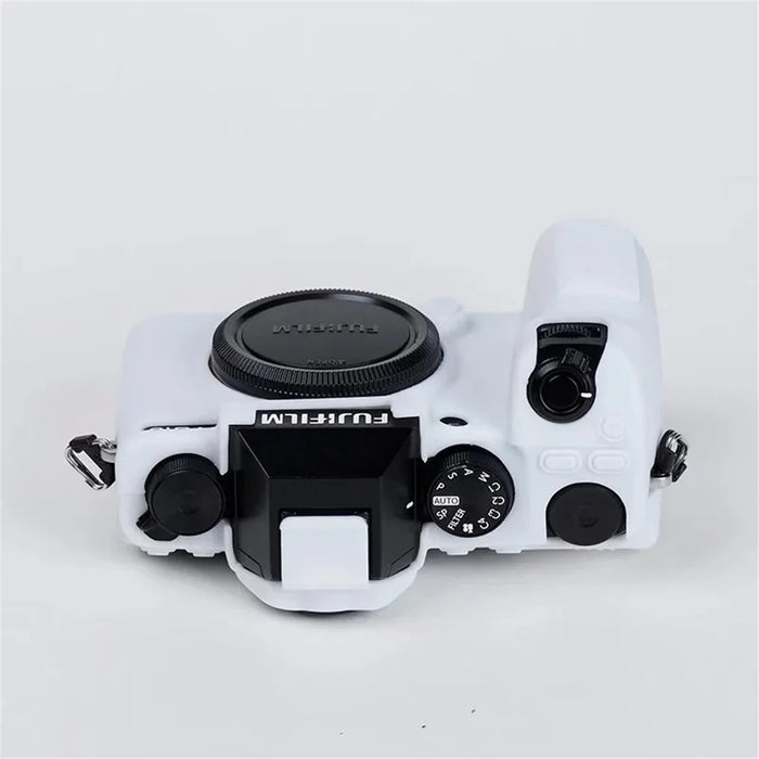 Silicone Skin Case for Fujifilm X-S10 Camera, Anti-drop Digital Camera Body Cover Protector - White - 6