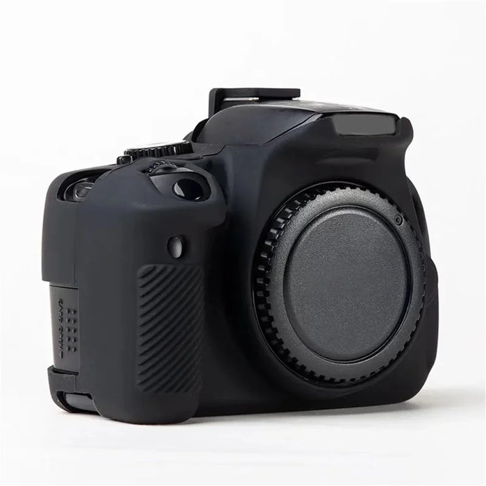 For Canon EOS 700D / 650D / 600D Soft Silicone Skin Case Protective Cover Anti-scratch Camera Bag - Black - 3