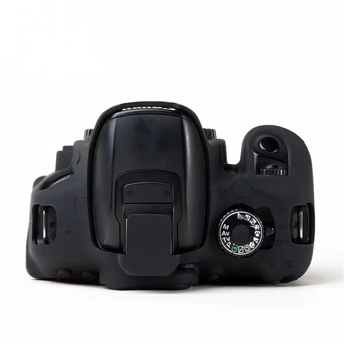 For Canon EOS 700D / 650D / 600D Soft Silicone Skin Case Protective Cover Anti-scratch Camera Bag - Black - 5