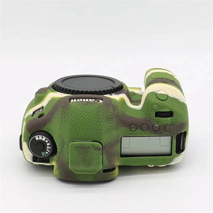 For Canon EOS 5D Mark III / 5D3 / 5DS / 5DS R Camera Soft Silicone Skin Case Drop-proof DSLR Protective Cover - Camouflage - 4