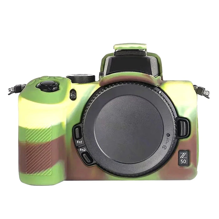 For Nikon Z 50 Silicone Camera Sleeve Case Anti-drop Dust-proof Protective Cover - Camouflage - 1
