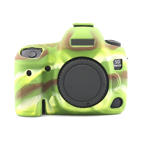 For Canon EOS 5D Mark IV / 5D4 Camera Anti-fall Silicone Skin Case DSLR Protective Cover - Camouflage - 1