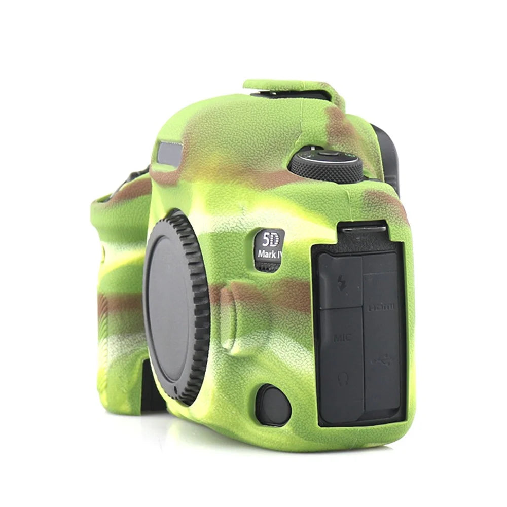 For Canon EOS 5D Mark IV / 5D4 Camera Anti-fall Silicone Skin Case DSLR Protective Cover - Camouflage - 3