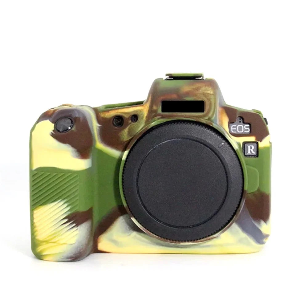For Canon EOS R Camera Silicone Case Anti-scratch Camera Protective Sleeve Cover - Camouflage - 1