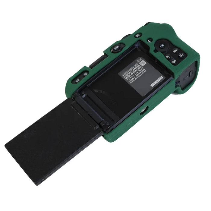 Anti-drop Sleeve for Nikon Z 30 Camera Non-slip Silicone Cover Dust-proof Protective Case - Blackish Green - 3