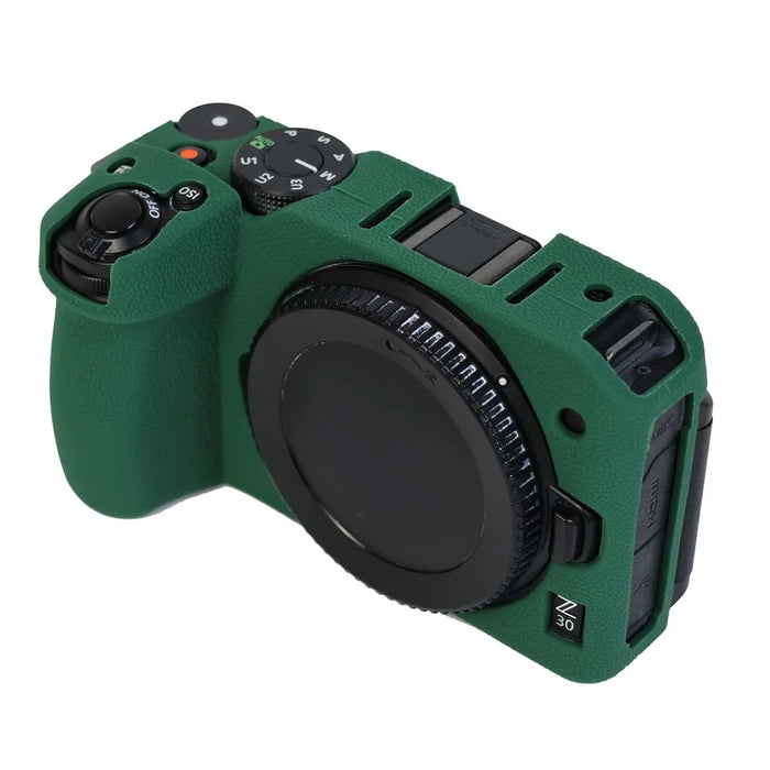 Anti-drop Sleeve for Nikon Z 30 Camera Non-slip Silicone Cover Dust-proof Protective Case - Blackish Green - 5
