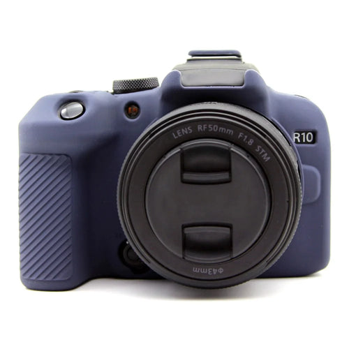 Flexible Silicone Case for Canon EOS R10 Camera Protector Anti-Scratch Anti-Drop Cover - Blue - 1
