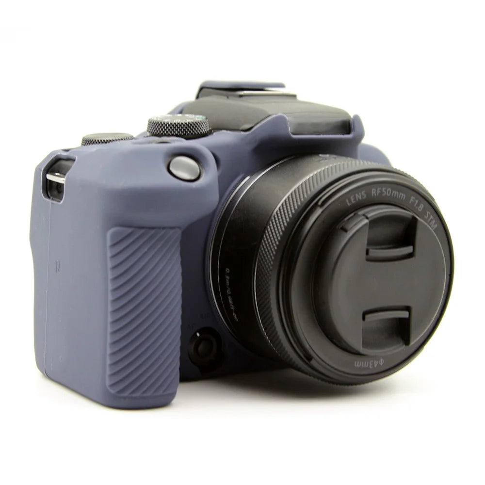 Flexible Silicone Case for Canon EOS R10 Camera Protector Anti-Scratch Anti-Drop Cover - Blue - 2