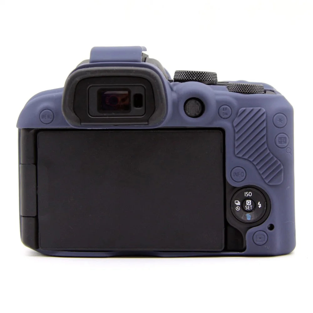 Flexible Silicone Case for Canon EOS R10 Camera Protector Anti-Scratch Anti-Drop Cover - Blue - 3
