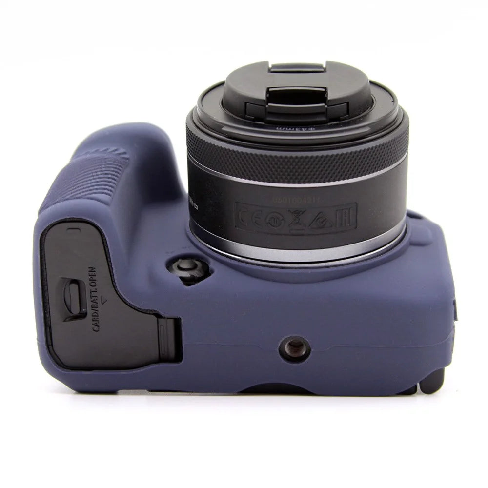 Flexible Silicone Case for Canon EOS R10 Camera Protector Anti-Scratch Anti-Drop Cover - Blue - 5