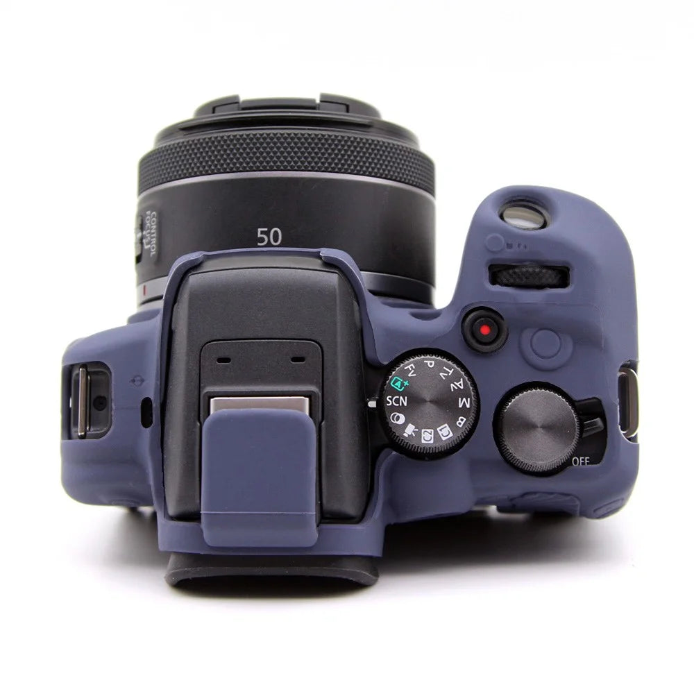 Flexible Silicone Case for Canon EOS R10 Camera Protector Anti-Scratch Anti-Drop Cover - Blue - 6