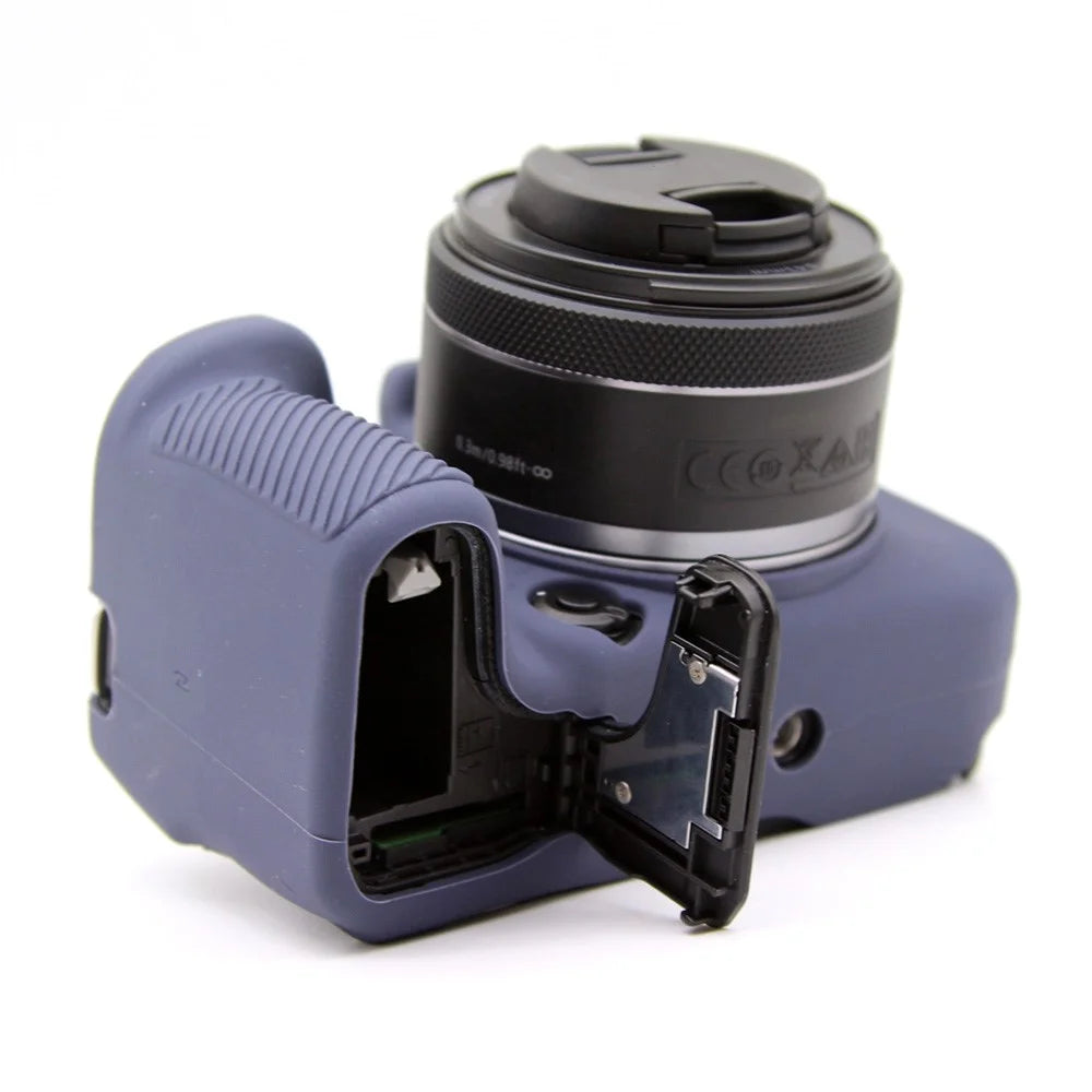 Flexible Silicone Case for Canon EOS R10 Camera Protector Anti-Scratch Anti-Drop Cover - Blue - 7