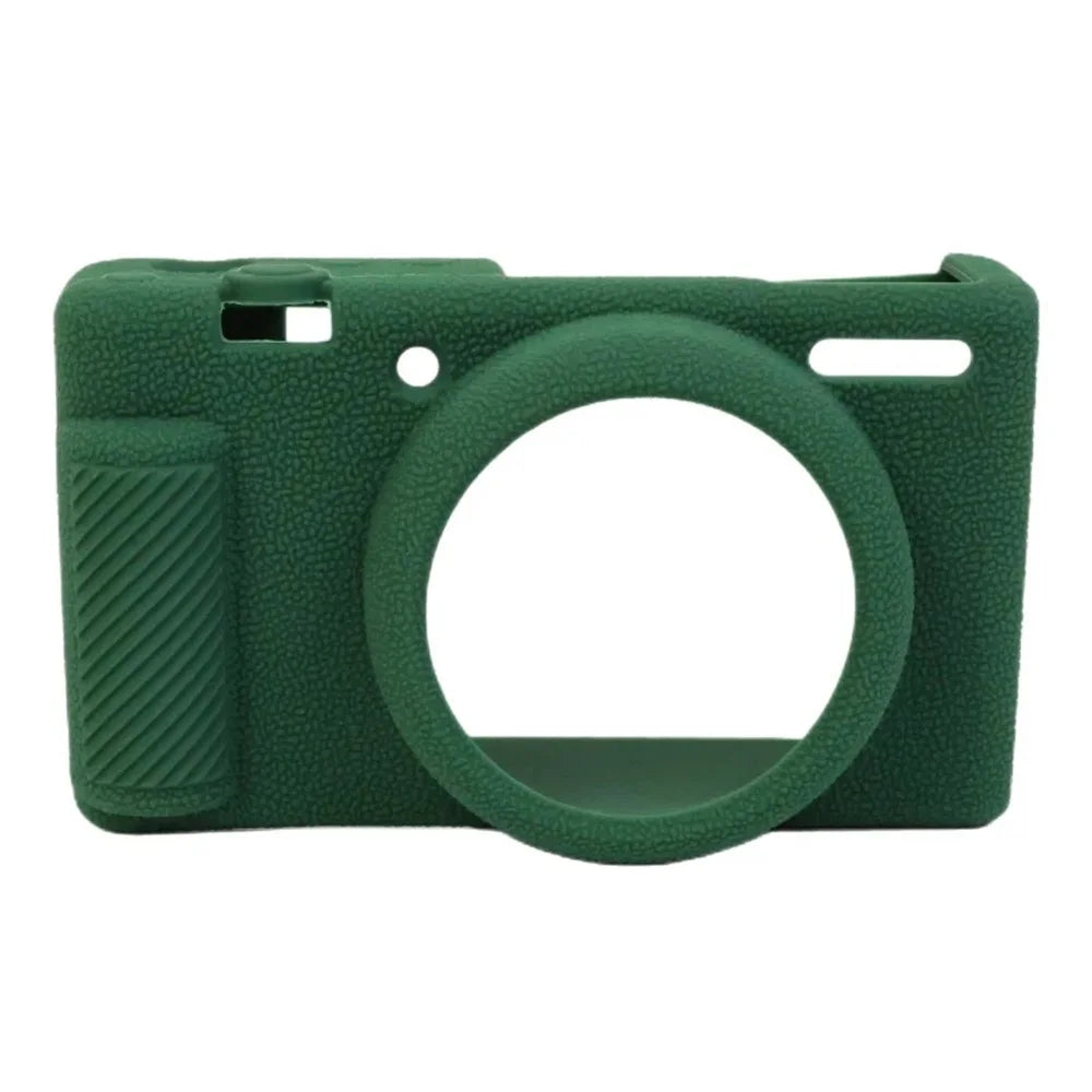 For Sony ZV-1F Camera Soft Silicone Case Protector Body Sleeve Drop Protection Cover - Blackish Green - 2