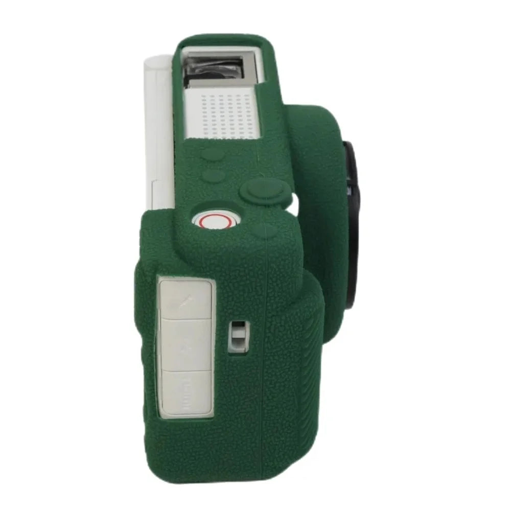 For Sony ZV-1F Camera Soft Silicone Case Protector Body Sleeve Drop Protection Cover - Blackish Green - 6
