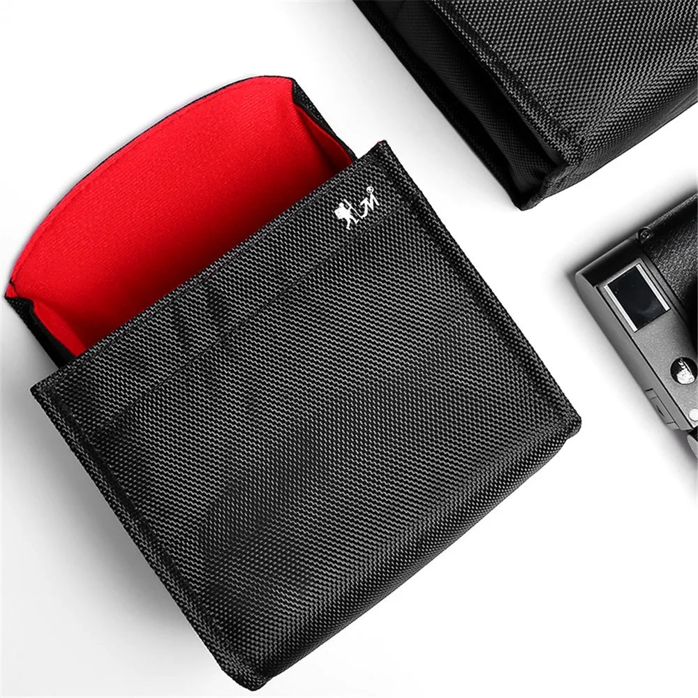 JN Waterproof Canvas Camera Storage Bag Protection Sleeve Pouch for Canon / Fujifilm, Size: L - 4