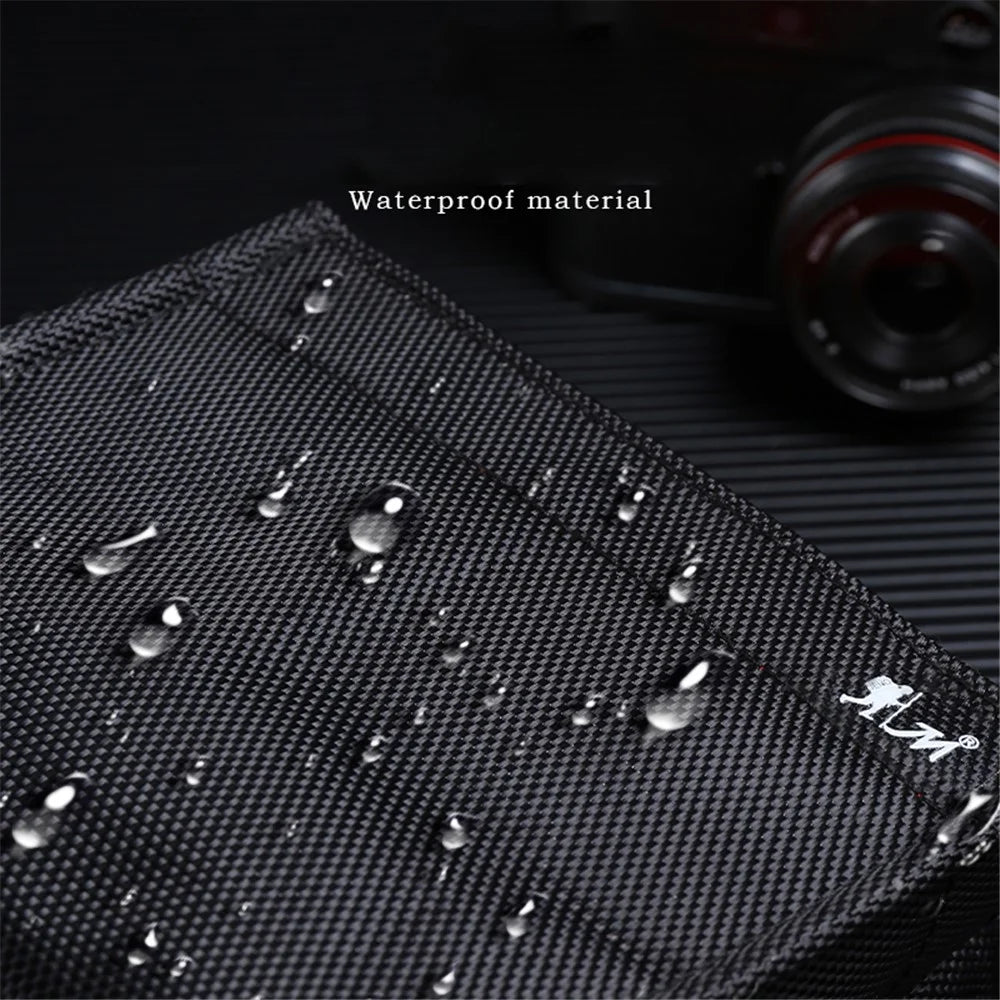 JN Waterproof Canvas Camera Storage Bag Protection Sleeve Pouch for Canon / Fujifilm, Size: L - 5