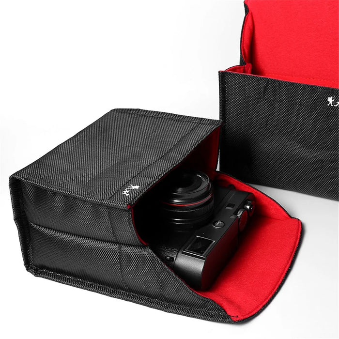 JN For Sony / Leica / Canon / Nikon Camera Sleeve Case Waterproof Canvas Storage Bag Portable Bag, Size: S - 3