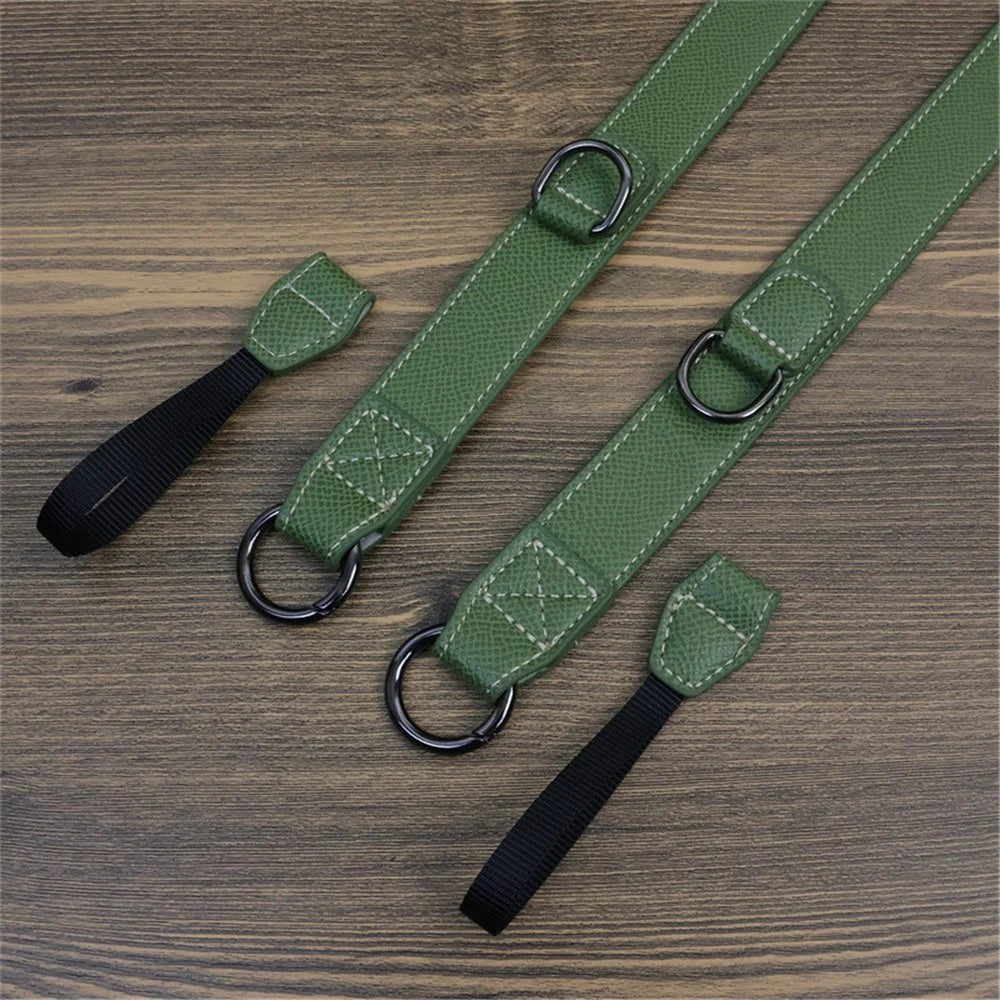 For Canon EOS R8 PU Leather Case Digital Camera Battery Opening Design Bag with Strap and Small Bag - Green - 7