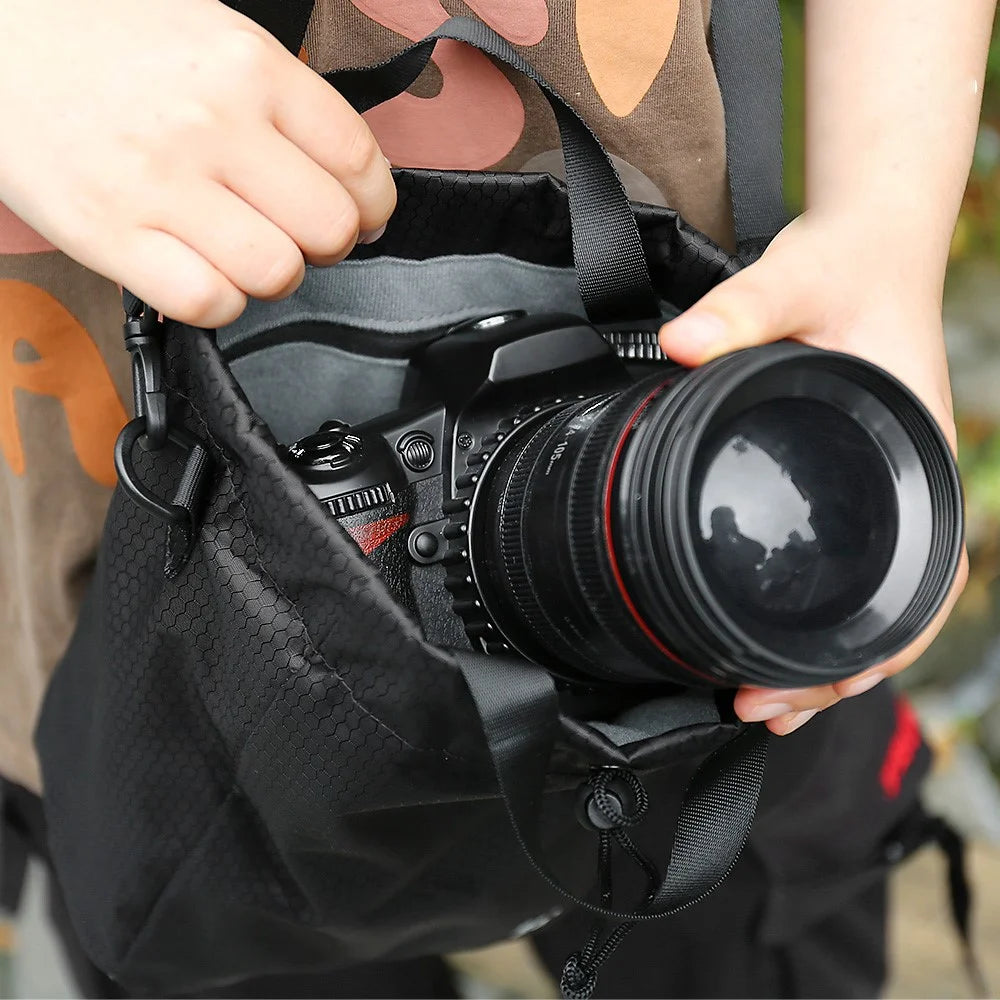 JN XK Oxford Cloth Shoulder Bag for Canon, Fuji, Sony Cameras Crossbody Bag with Adjustable Shoulder Strap - 5