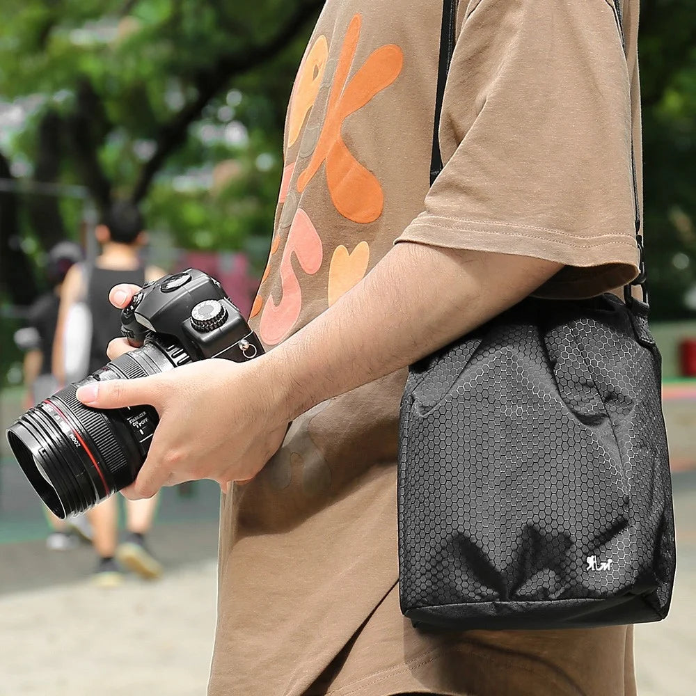 JN XK Oxford Cloth Shoulder Bag for Canon, Fuji, Sony Cameras Crossbody Bag with Adjustable Shoulder Strap - 7