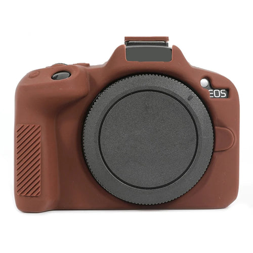 For Canon EOS R50 Soft Silicone Anti-drop Case Camera Protective Cover - Coffee - 1