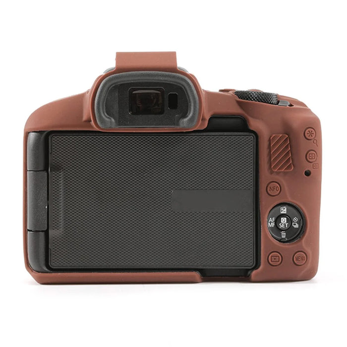For Canon EOS R50 Soft Silicone Anti-drop Case Camera Protective Cover - Coffee - 2