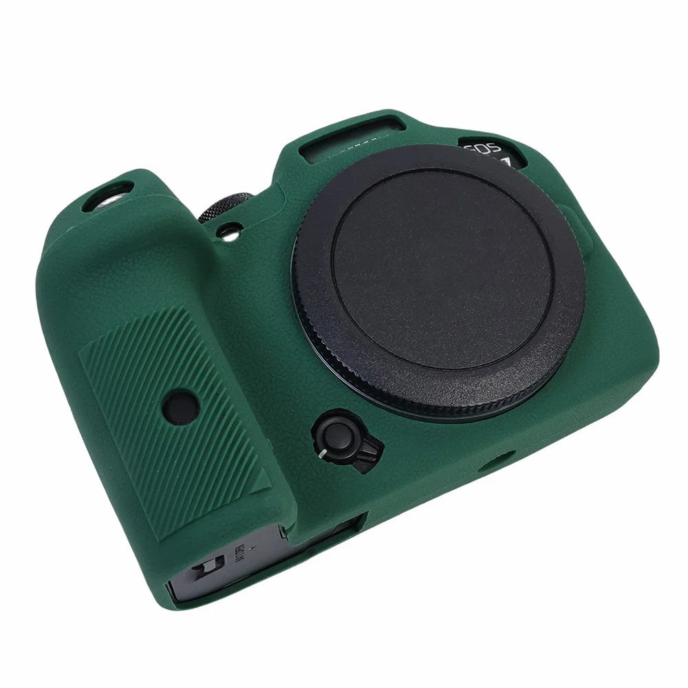 For Canon EOS R7 Silicone Case Camera Protector Anti-Scratch Sleeve Drop Protection Cover - Green - 3