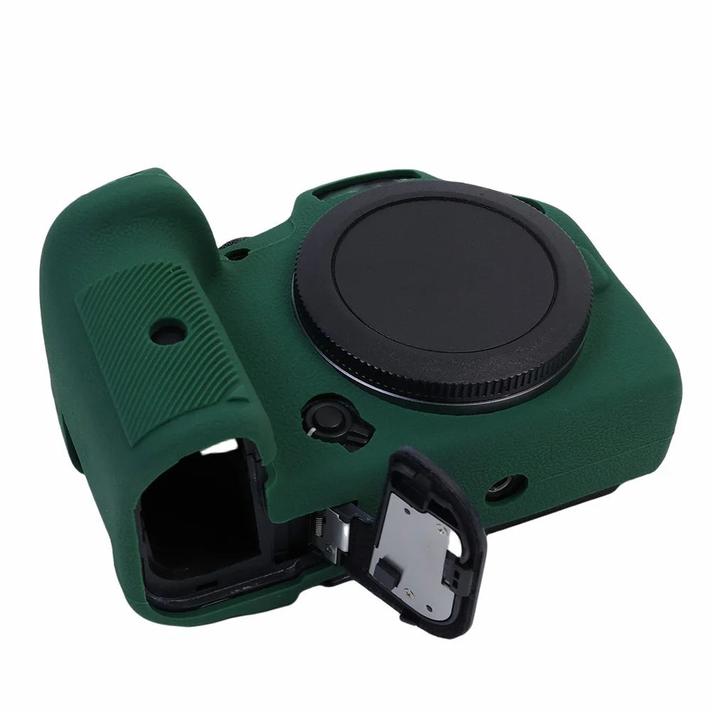 For Canon EOS R7 Silicone Case Camera Protector Anti-Scratch Sleeve Drop Protection Cover - Green - 4