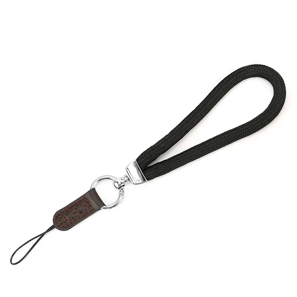 JN-JS SLR Camera Hand Strap Camera Carrying Lanyard Anti-lost Cotton Wrist Rope - Black - 1