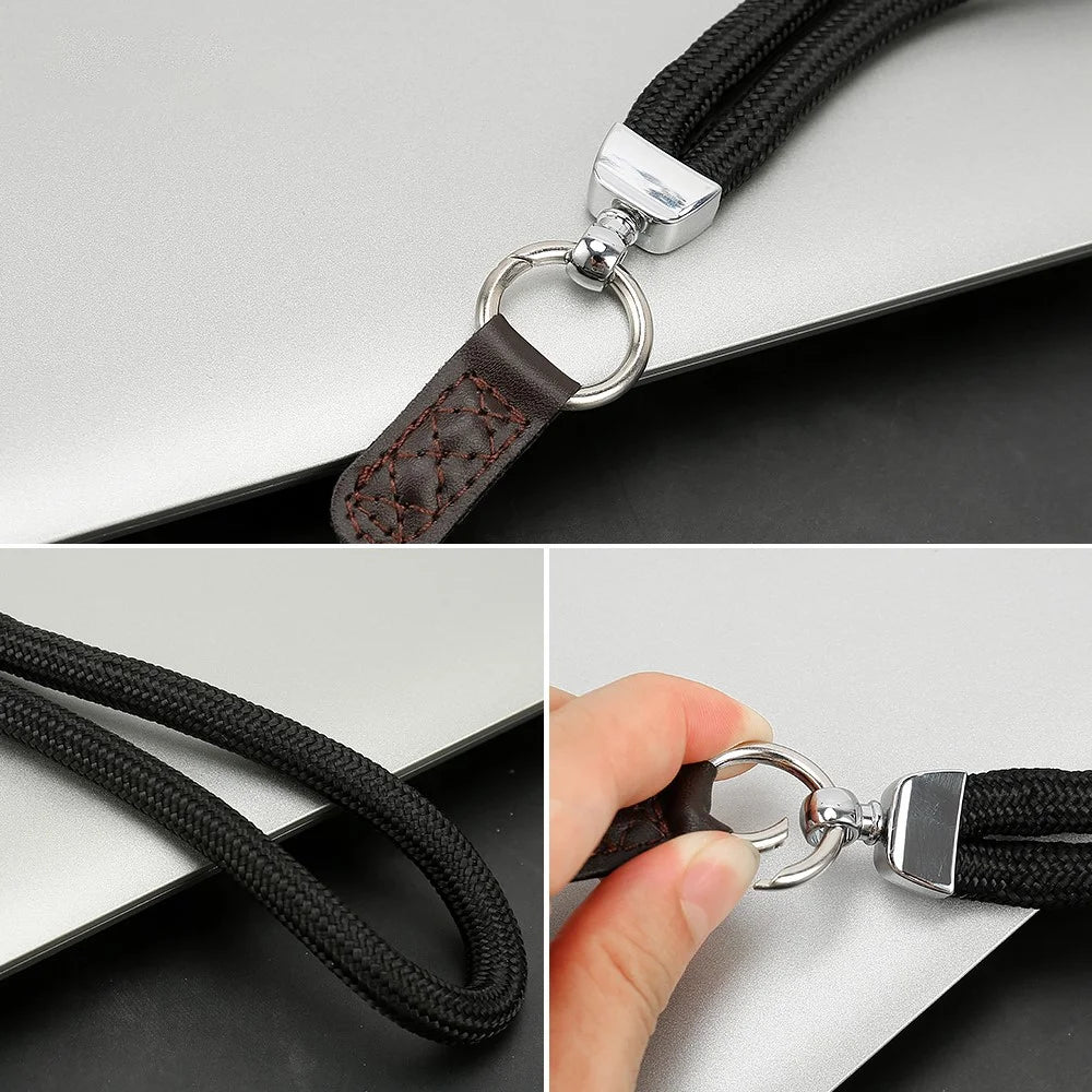 JN-JS SLR Camera Hand Strap Camera Carrying Lanyard Anti-lost Cotton Wrist Rope - Black - 5