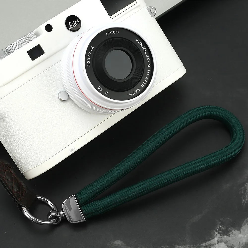 JN-JS SLR Camera Hand Strap Camera Carrying Lanyard Anti-lost Cotton Wrist Rope - Black - 7