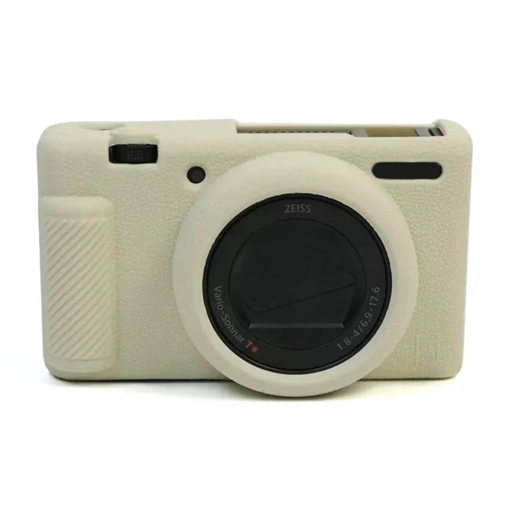 For Sony ZV-1 II / ZV-1M2 Anti-drop Soft Silicone Case Camera Protective Cover - Beige - 1