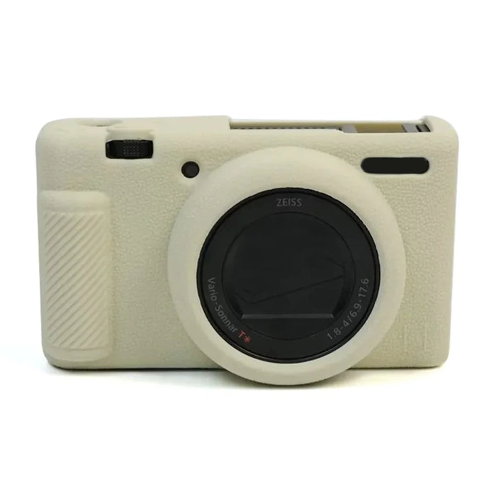 For Sony ZV-1 II / ZV-1M2 Anti-drop Soft Silicone Case Camera Protective Cover - Beige - 1
