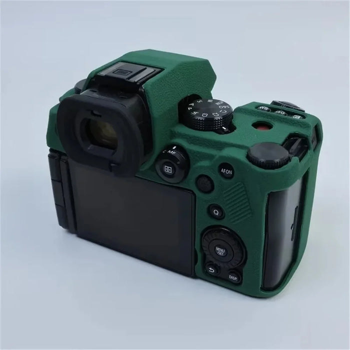 For Panasonic Lumix S5 Mark II Camera Protector Anti-Scratch Silicone Case Sleeve Drop Protection Cover - Blackish Green - 5