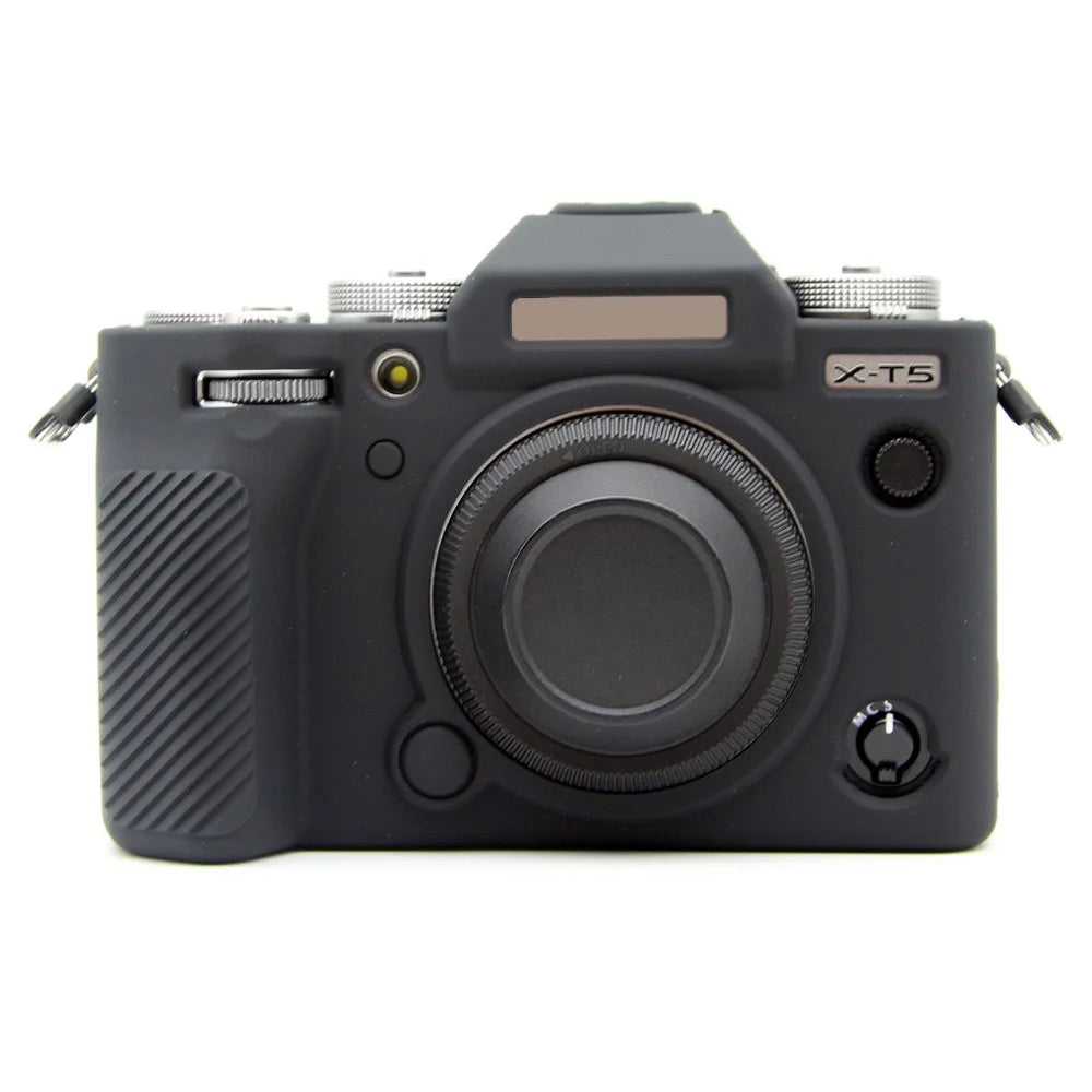 For Fujifilm X-T5 Soft Silicone Anti-scratch Case Camera Protective Cover - Black - 2