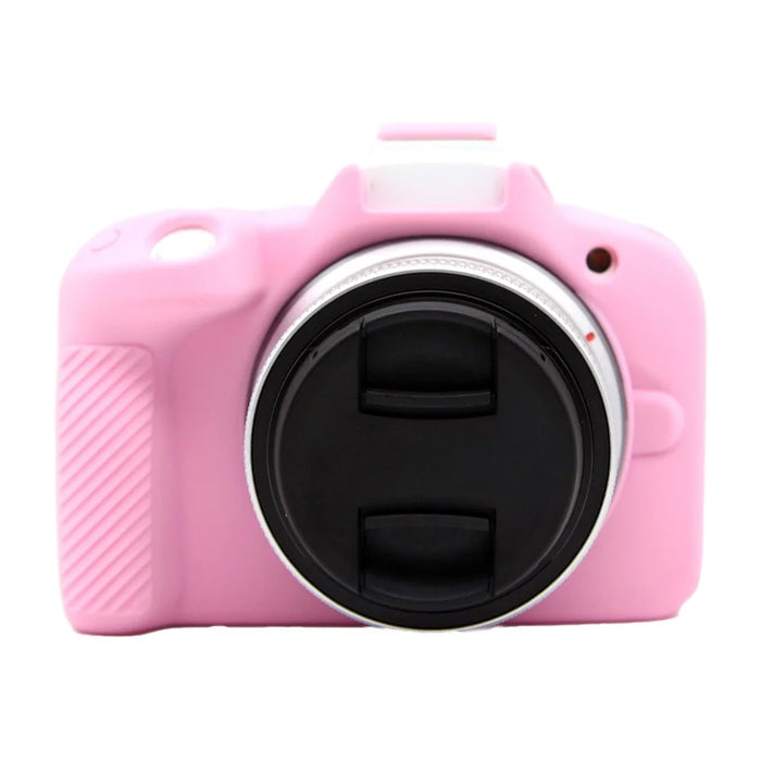 For Canon EOS R50 Camera Protective Cover Soft Silicone Anti-collision Sleeve - Pink - 1