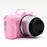 For Canon EOS R50 Litchi Texture Protective Cover Soft Silicone Camera Anti-drop Sleeve - Pink - 4